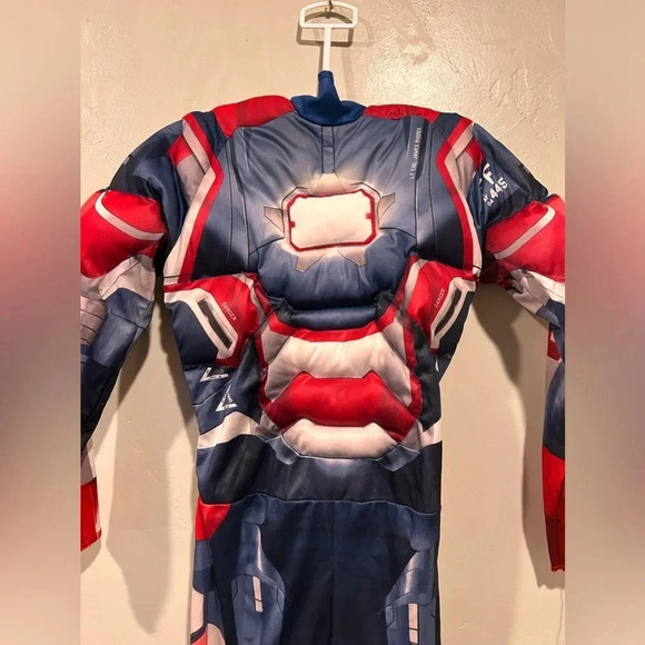 CHILDREN’S SIZE S/SIZE 6 IRON MAN 3 HALLOWEEN COSTUME. ONE PIECE. PULL ON. - Picture 4 of 6